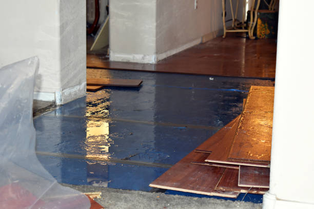 Professional Water Damage Restoration technician working in Canton, OH